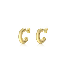 Серьги-кольца из титановой стали диаметром 20 мм, стильные серьги-кольца из нержавеющей стали с покрытием из 18-каратного золота